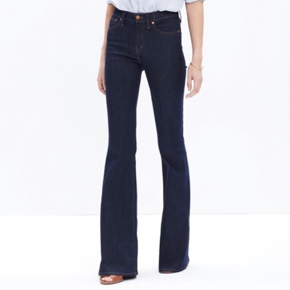 madewell black flare jeans